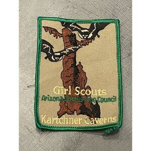 Girl Scouts Iron-On Patch Arizona Cactus Pine Council‎ Kartchner Caverns
